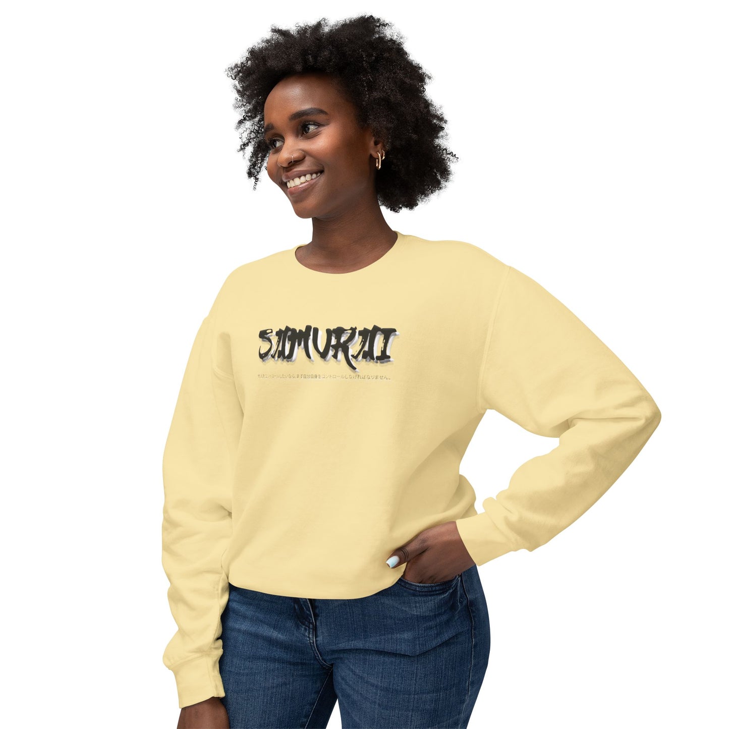 Unisex Lightweight Crewneck Sweatshirt - Samurai