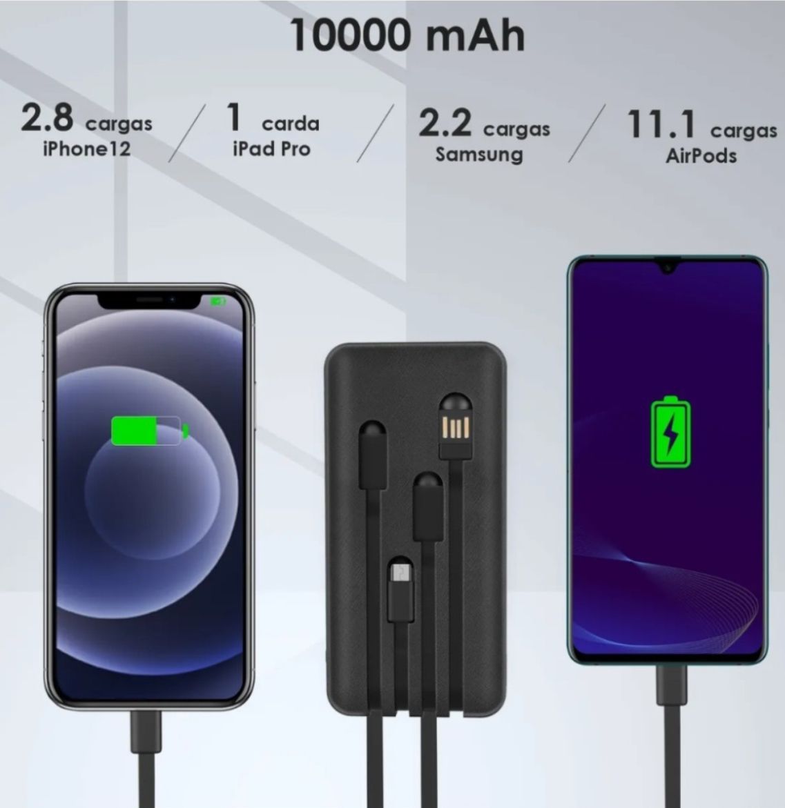 Cargador Portátil 10,000 mAh