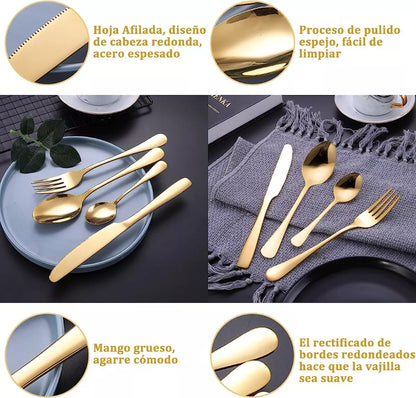 Set de Cubiertos X24 Piezas Cocina