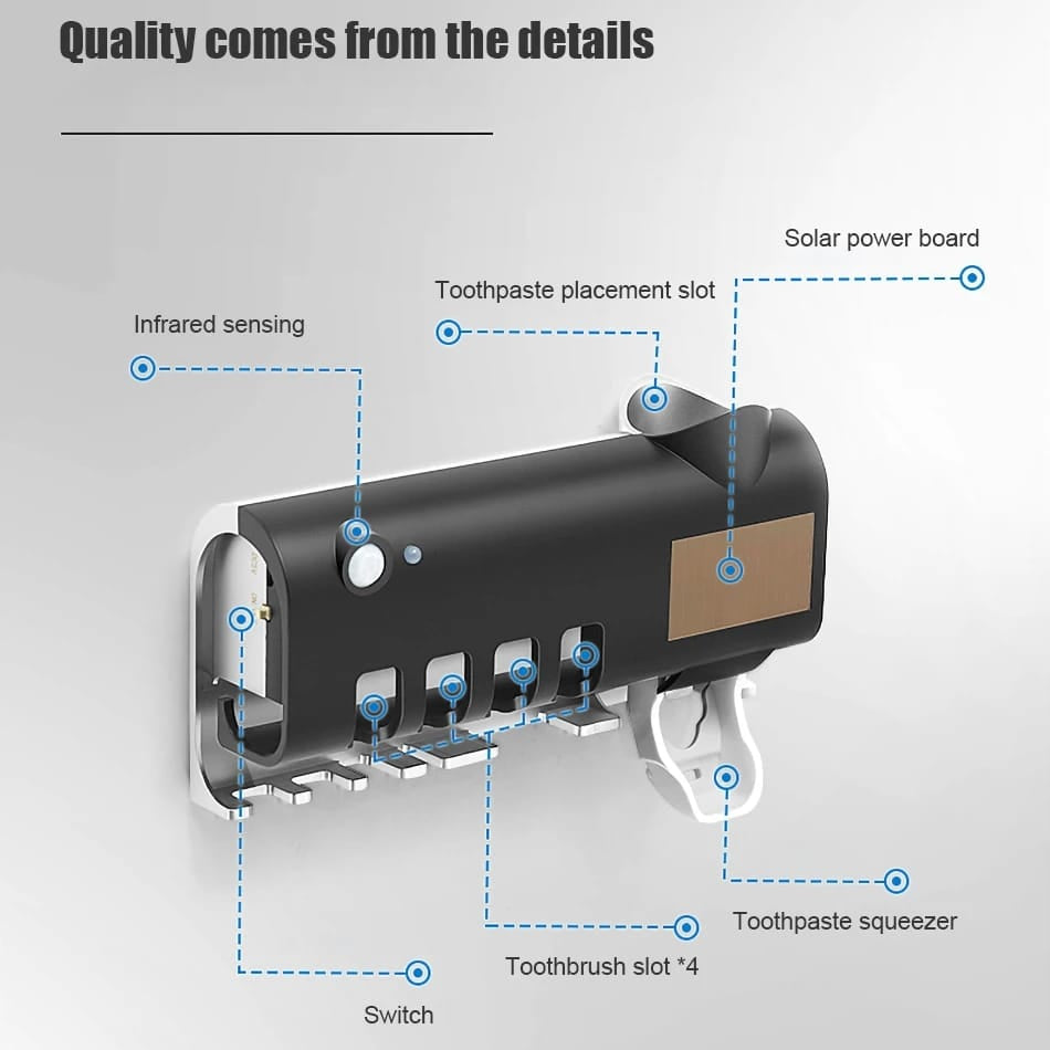 Esterilizador UV para Cepillos de Dientes