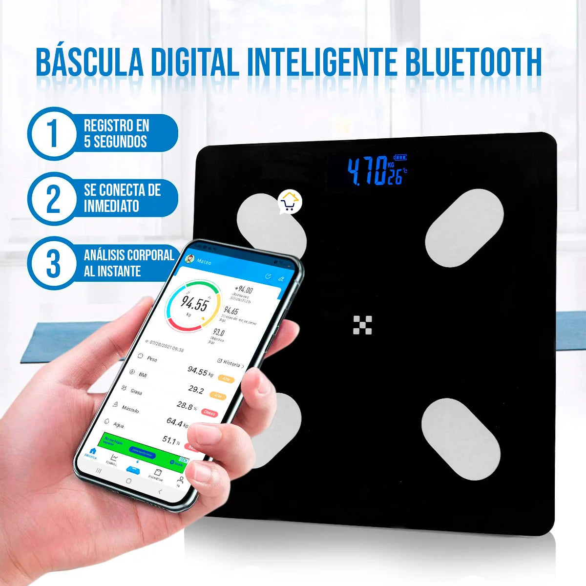 Báscula Inteligente con Bluetooth