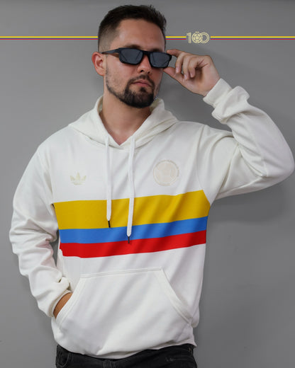 Buzo Colombia color Marfil con Bandera