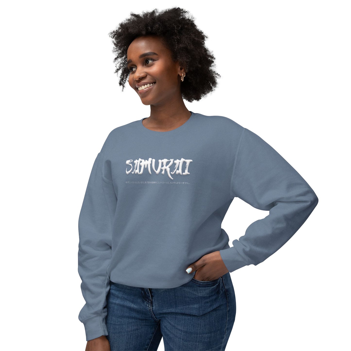 Unisex Lightweight Crewneck Sweatshirt - Samurai