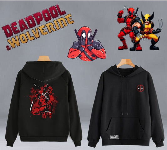 Buzo Hoodie Negro Dead Pool