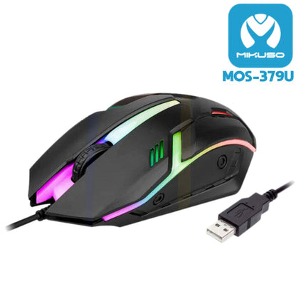 Mouse Alambrico Mikuso: Iluminación y Alta Precisión