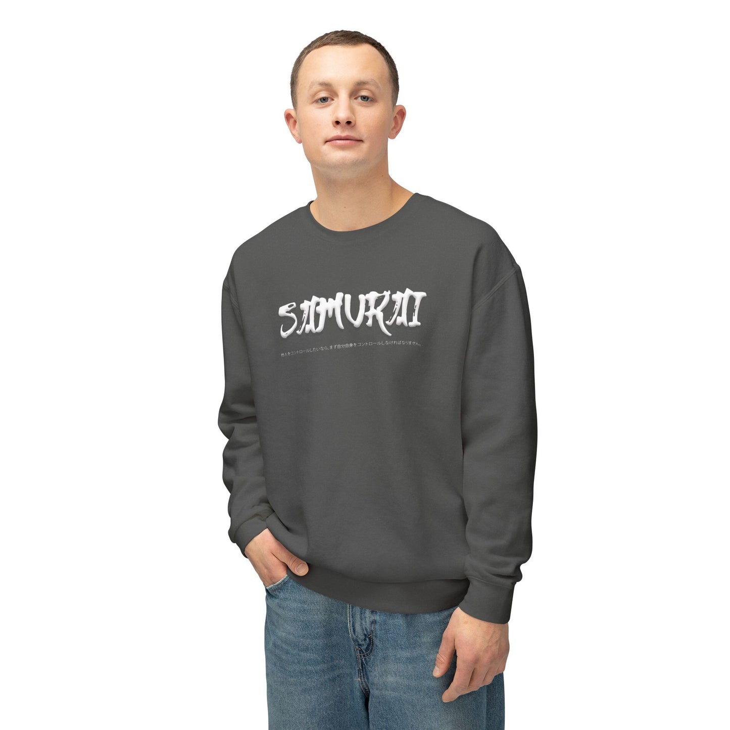 Unisex Lightweight Crewneck Sweatshirt - Samurai