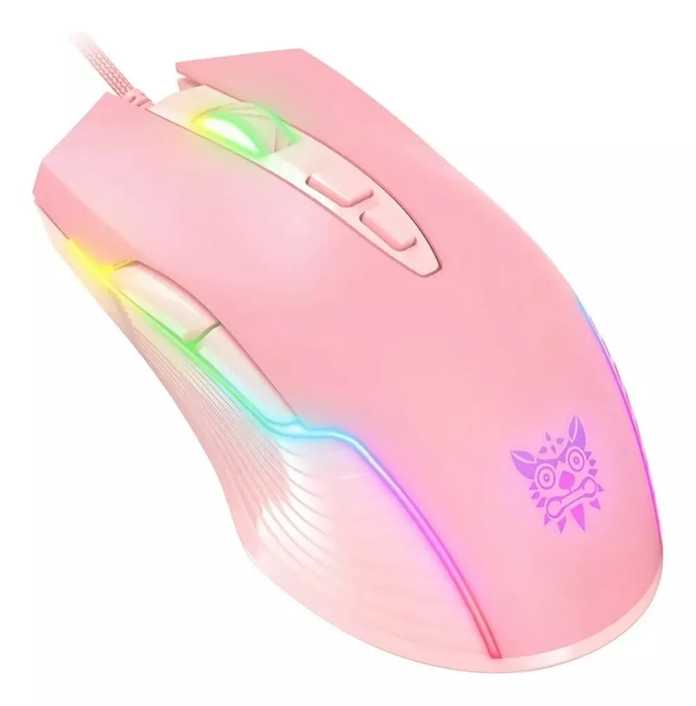 Combo Gamer ONIKUMA: Teclado y Mouse Rosado