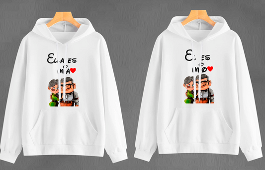 Buzo Hoodie Carl y Elli para Parejas