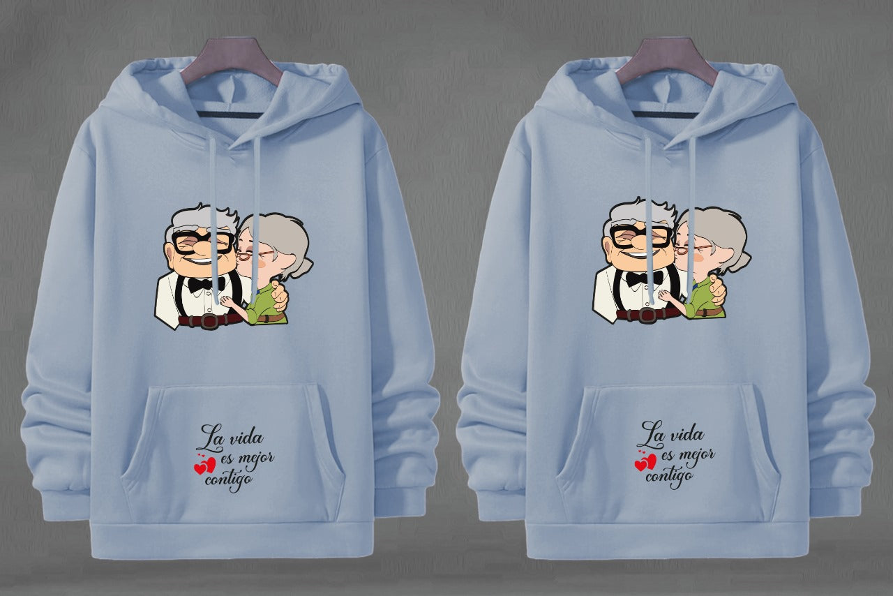 Buzo Hoodie Carl Y Ellie para Parejas