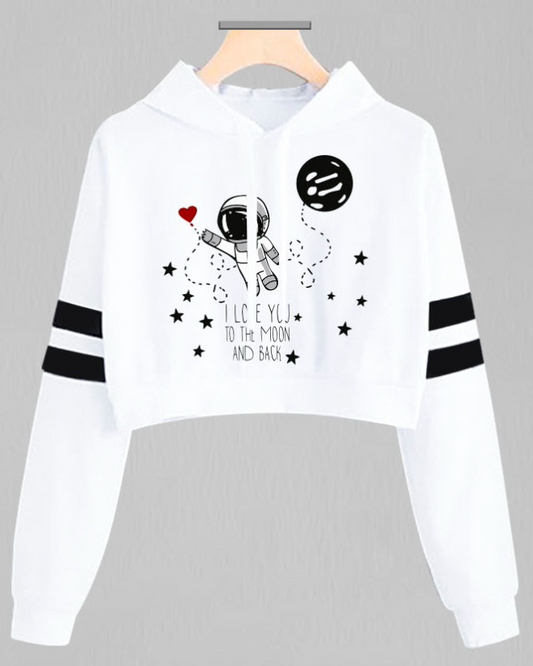 Buzo Hoodie Astronauta Blanco